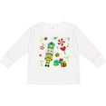 thumbnail image 3 of Inktastic Holiday Nutcracker and Candy for Christmas Boys or Girls Long Sleeve Toddler T-Shirt, 3 of 5