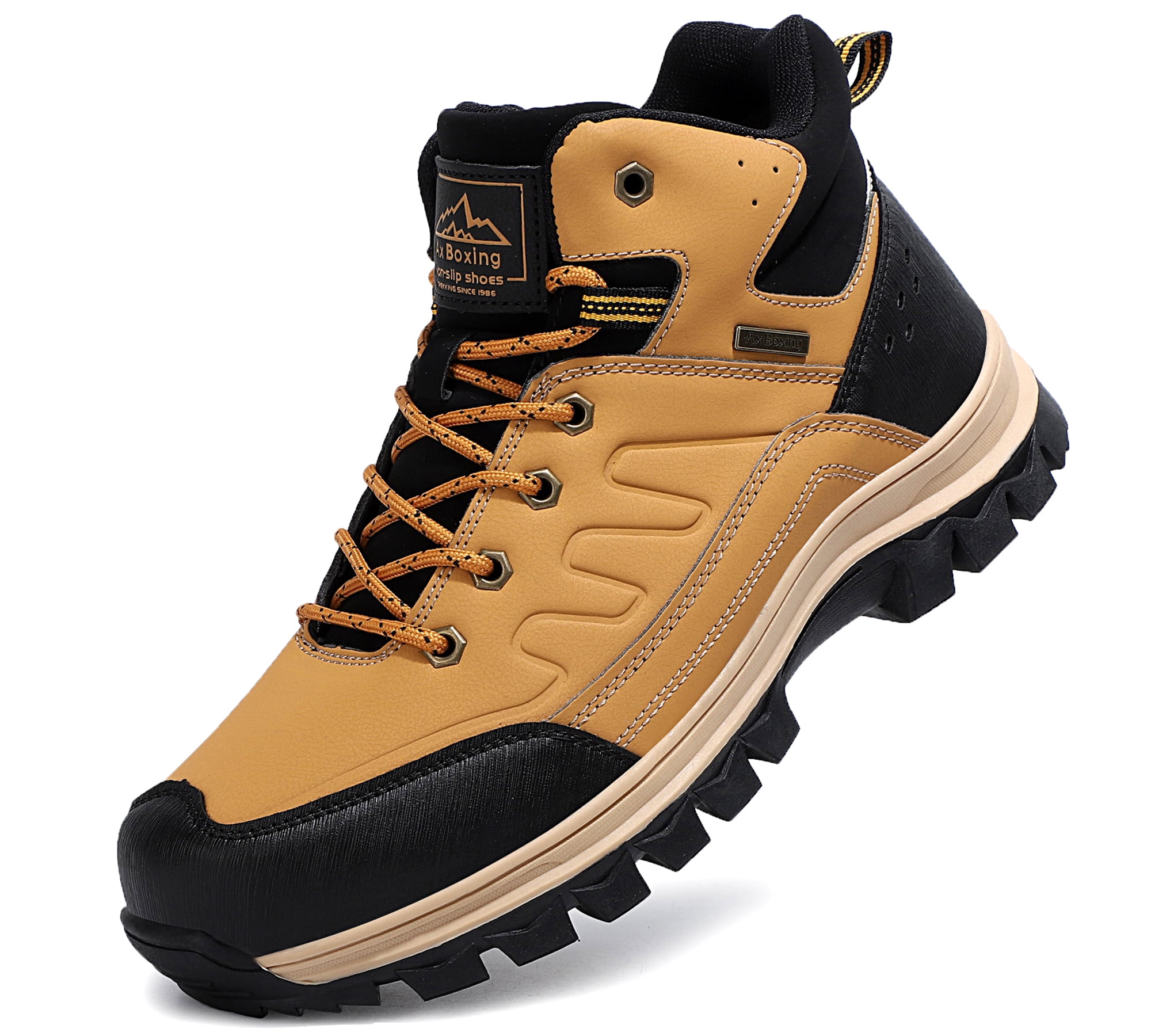 TOPIO Men's Hiking Boots Outdoor Classic Comfortable AntiSlip Walking