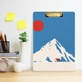 thumbnail image 2 of FORMRS Acrylic Clipboard with Low Profile Clip Standard A4 Letter Size, 12.5" x 9", Snow Mountain, 2 of 8