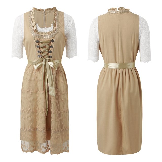 WILLBEST Vestidos Floreados para Mujer Vestido Oktoberfest para Mujer Escenario para Esculpir El Cuerpo 343 Grande