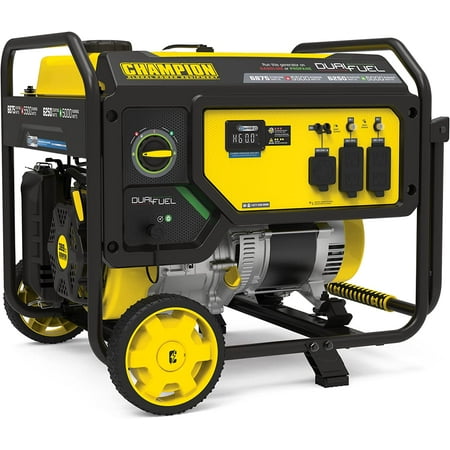 

Champion Power Equipment 201052 4750/3800-Watt Dual Fuel Portable Generator with Electric Start Wheel Kit