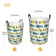 thumbnail image 3 of Sikiie Funny Boats Print Round Dirty Clothes Basket, Waterproof Standing Foldable Storage Basket, for Laundry Room, Bedroom, Bathroom Storage-Medium, 3 of 6