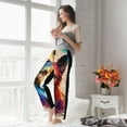thumbnail image 5 of Salouo Colorful Art Dog Print Women's Pajama Pants Casual Loose Sweatpants PJs Flowy Pants Drawstring Palazzo for Women Wide Leg Pants Lounge Pajama -X-Large, 5 of 8