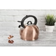 thumbnail image 4 of Berlinger Haus Whistling Tea Kettle for Stove Top, 3.2 Quart Stainless Steel Tea Pots for Stove Top, Stovetop Kettle with Push Button Handle, Enhanced Induction Base Stainless Steel Teapot, Gold, 4 of 5