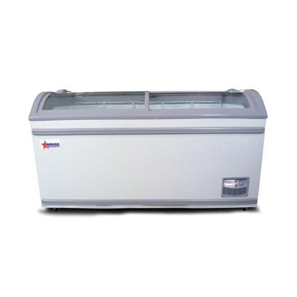 Omcan 31457 Congélateur Mobile pour Crème Glacée de 58 Pouces avec 5 Paniers - Blanc, 110 V