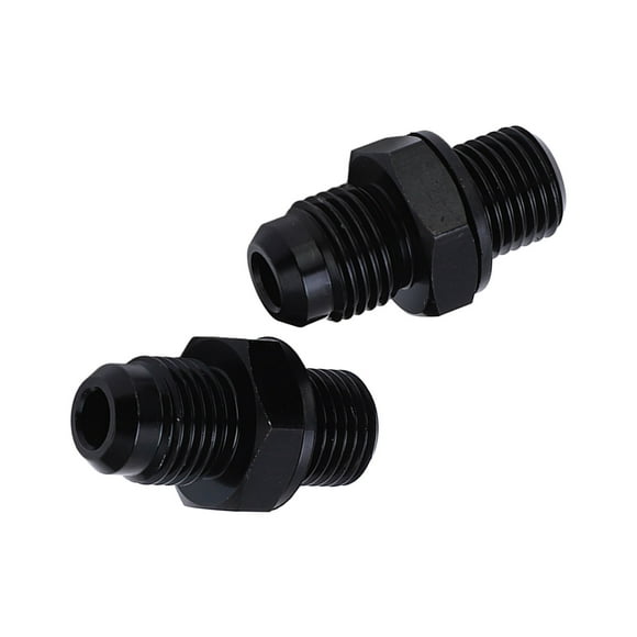 Transmission Oil Cooler Adapter, Aluminium Alloy Antirust Solid Trans Cooler Fitting 6AN-1/4NPS 2pcs For Modification Short Type,Long Type