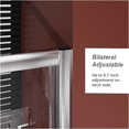 thumbnail image 6 of JERFIT 60" Single Sliding Tub Shower Door with Clear Tempered Glass, Chrome Finish, Adjustable Width & Waterproof Seal, 6 of 7