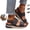 Blue, variant on YOUYEDIAN Orthopedic Shoes for Women Summer Casual Platform Sandals Fashion Comfortable Slippers Beach Open Toe Shoes(Khaki)