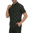 thumbnail image 4 of LRD Men's Novelty Casual Button Down Shirt Short Sleeve Hawaiian Dress Shirts Talk Birdie To Me - XL, 4 of 6