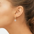thumbnail image 3 of Diamond Dangle Earring | 6 Carat IGI Certified Princess Shape Lab Grown Diamond Dangle | 14K in Yellow Gold | Zuri Bezel Lab Diamond Earrings | Bezel Setting | FG-VS1-VS2 Quality | Friendly Diamonds, 3 of 6