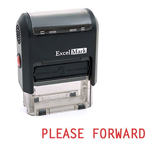 STOP JUNK MAIL 58 X 22mm RETURN TO SENDER RUBBER STAMP RED INK SELF-INKING 