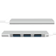 thumbnail image 2 of USB Splitter Computadora Portátil Dock Converter Alloy 1-drag-4 Accesorio para computadora, Tipo-c, Plateado Advancent EL000278-01B, 2 of 2