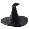 thumbnail image 3 of Popular! Men And Women Large Ruched Witch Hat Accessory For Holiday Halloween Party Clearance Ghost, 3 of 3