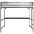 thumbnail image 3 of DHP Mabel Full Metal Loft Bed with Desk in Silver, 3 of 12