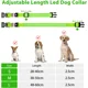 thumbnail image 2 of Collar para perros recargable con luz LED, collar de seguridad impermeable e intermitente con correa impermeable ajustable para perros pequeños/medianos/grandes, súper brillante, verde M, 2 of 5