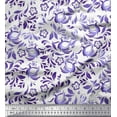 thumbnail image 1 of Soimoi Cotton Cambric Fabric Leaves,Bird & Floral Artistic Print Fabric by The Yard 42 Inch Wide, 1 of 1