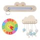 thumbnail image 1 of Juego Sensorial de Tablero Creativo para Niños Reloj Redondo Cremallera de rana y nubes y solar, 1 of 9