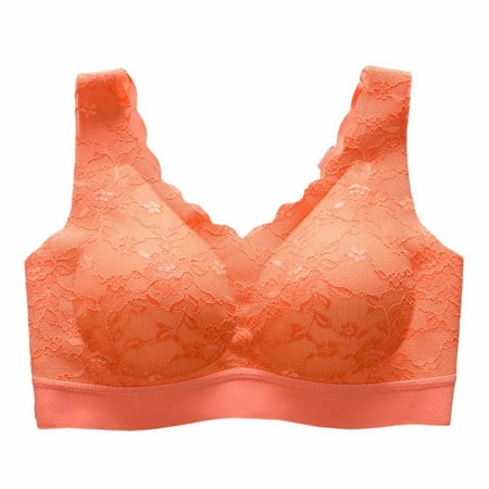 BKQCNKM Sports Bras For Women High Support Bras For Women No Underwire Breathable Comfortable Sports Top Underwear Latex Lace Women S Bra Seamless Base Sports Bras For Women