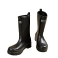 thumbnail image 6 of KEVCHE Womens Mid-Calf Rain Boots with Thick Non-Slip Sole, Waterproof Outdoor Commuting Shoes for Wet Weather, Durable Lightweight Rubber Booties for All-Day Wear, 6 of 6