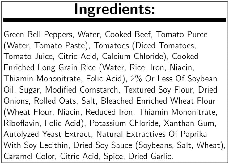 Nestle Stouffers Stuffed Green Pepper with Beef, 83 Ounce -- 4 per Case.