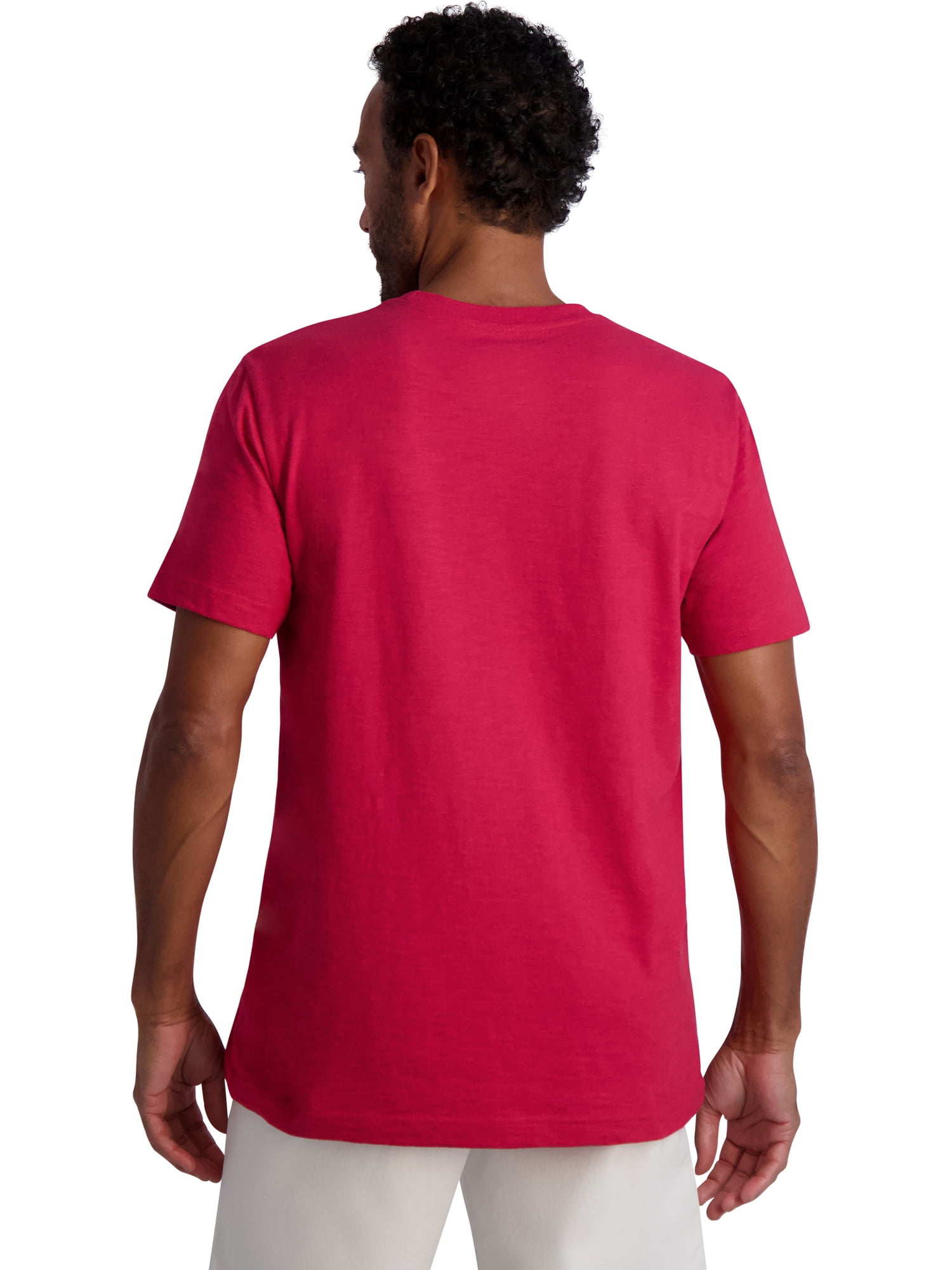 Chaps Men's Short Sleeve Slub Pocket Tee, Sizes XS-4XB