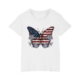 thumbnail image 2 of gljltg (3 - 10 Years) Boys' and Girls' Independence Day - Themed Printed Cotton Round - Neck Short - Sleeve T - Shirt, Soft Fabric, Great for Summer Parties, 2 of 8