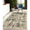 thumbnail image 4 of Grunge Decorative Rug, Abstract Paint Manifold Complicated Mixed and Lines Print Illustration, Quality Carpet for Bedroom Dorm and Living Room, 6 Sizes, Army Green, by Ambesonne, 4 of 4