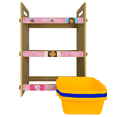 thumbnail image 4 of Juguetero Organizador Infantil 6 Espacios Coloridos Diseños, 4 of 8