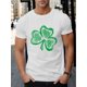 thumbnail image 1 of Men'S Casual Crew Neck T-Shirt with Clover Print, Soft Knit Fabric with Slight Stretch, Regular Fit, 1 of 7