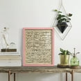 thumbnail image 5 of Vellum Songbook II -Framed Print w/glass-Sunset Pink, 5 of 7
