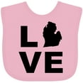 thumbnail image 3 of Inktastic Love Michigan Boys or Girls Baby Bib, 3 of 4