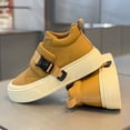 thumbnail image 2 of Men's Chunky Platform Sneakers Cushioned Insole & Minimalist All-Season Footwear with Thick PVC/ Sole - Low-Top Streetwear Shoes,  for, Urban Style (/), 2 of 5
