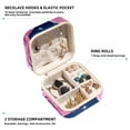 thumbnail image 2 of Flamingo Travel Portable Square Jewelry Box Organizer for Rings, Earrings, Necklaces, Bracelets, etc. for Girls and Women, 2 of 6