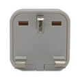 thumbnail image 4 of Uk Plug Adapter, 2 Pin European/us To 3 Pin Uk Plug Adaptor For Shaver/toothbrush/laptop, Eu To Uk Plug Adapter,usa To Uk Plug Adapter(2pcs-white), 4 of 5