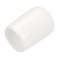 thumbnail image 1 of 25 piezas de tapas de goma 9.5mm (3/8") ID cubierta redonda de tapa de rosca protectores blancos, 1 of 4