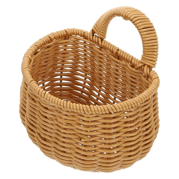 WEUVEB Cesta Tejida Para Almacenar Huevos Y Ajo Color Marrón Con Rústico Y Práctico
