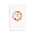 thumbnail image 2 of Linum Home Peace Embroidered White Christmas Turkish Cotton Hand Towel, 2 of 2