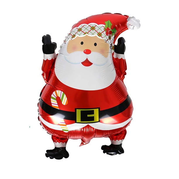 5 uds globos de papel de aluminio de Navidad Santa Reno muñeco de nieve felices fiestas decoración de globos gigantes suministros para fiestas, Papá Noel saltador Sailing Electrónica