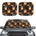 thumbnail image 2 of Daiia Bee and Honey 2PCS Car Windshield Sun Shade, Foldable Sun Shield for Car Front Window, Auto Sun Blocker Visor Protector Universal for Truck SUV Pickup-Large, 2 of 7