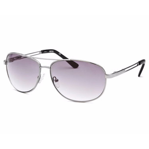 Kenneth Cole - Kenneth Cole Men's Aviator Silver-Tone Sunglasses ...