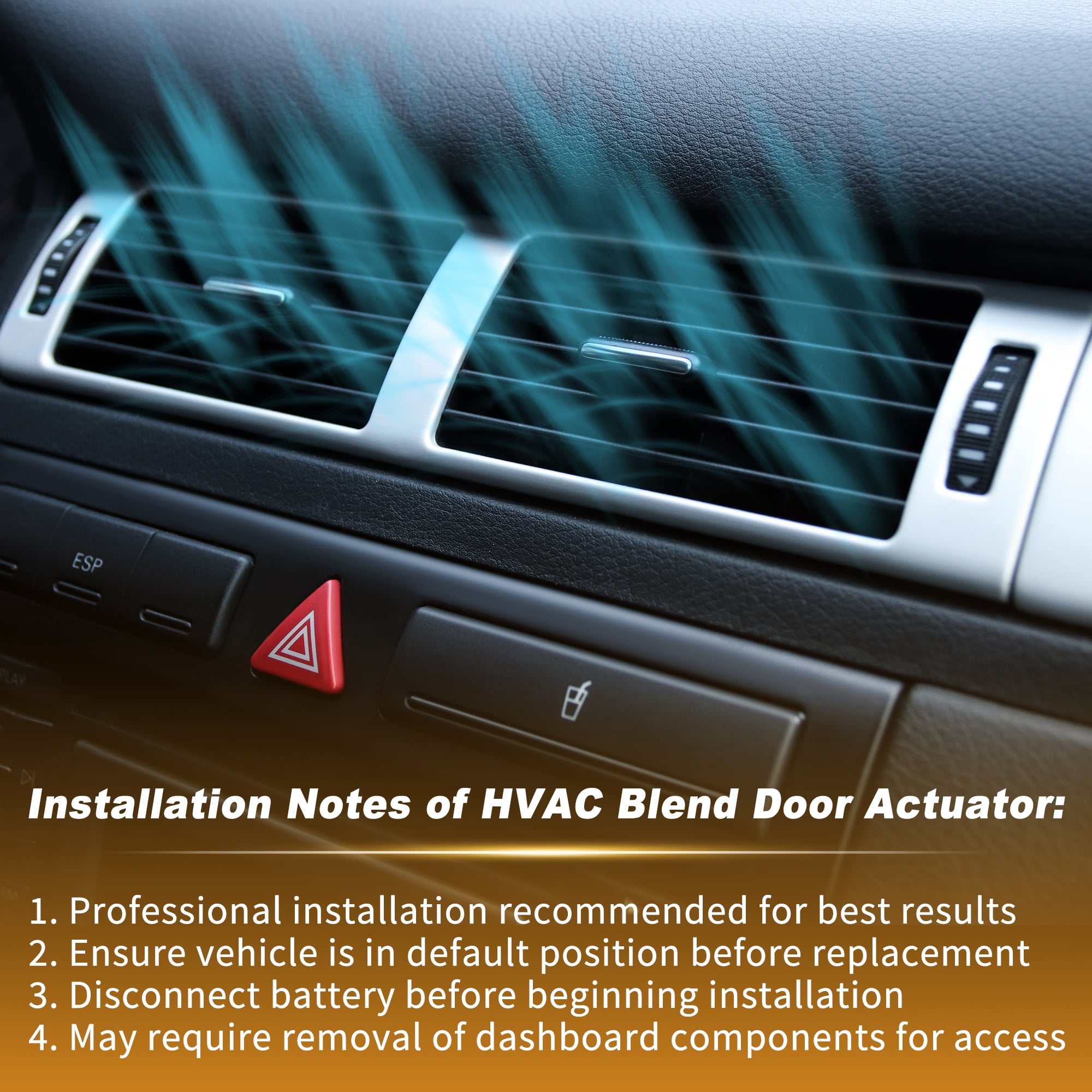 Unique Bargains HVAC Heater Blend Door Actuator for Nissan Rogue 2014-2019