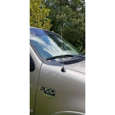 15" Black Stainless Steel Antenna Mast For Ford F-150 (1980-2008) – Direct Replace
