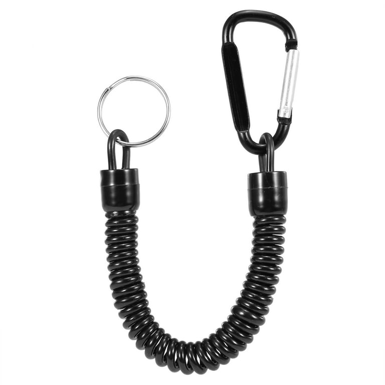 2pcs Magnetic Net Release Holder Keeper Landing Net Connector with Coiled  Lanyard Carabiner Clip for Fly Fishing