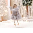 thumbnail image 4 of Christmas Angel Plush Doll Pendant Xmas Tree Hanging Decoration Party Ornaments~, 4 of 5