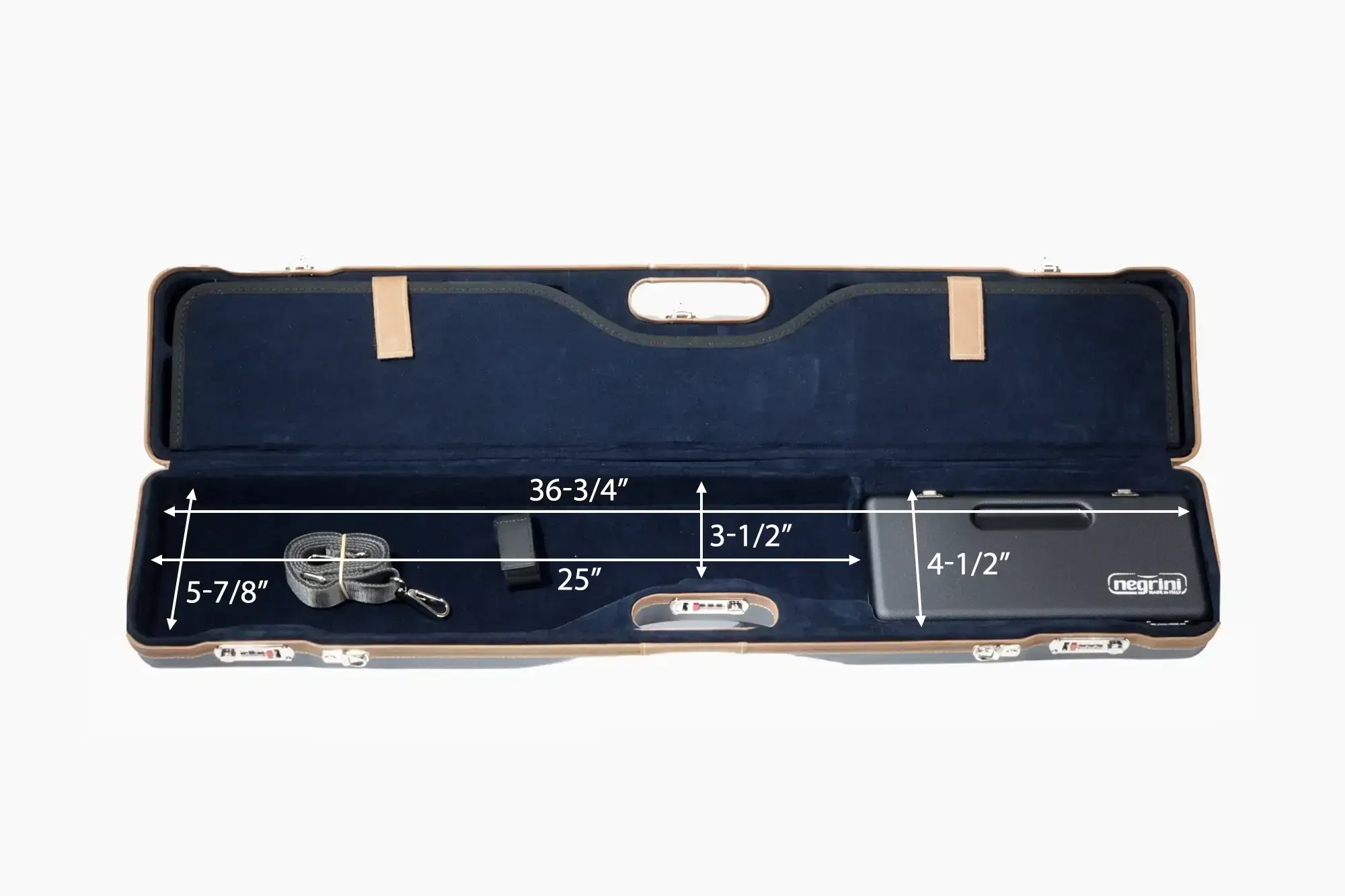 Negrini Deluxe OU/SXS/Auto/Pump UNICASE Takedown Travel Shotgun Case 34" - 16406LX-UNI/5591