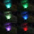 thumbnail image 2 of Lámpara de césped para exteriores de 7 LED con energía solar, luz de pico de tierra, luz sensible a la luz montada en la pared, 2 of 8