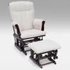 LaJobi Avalon Glider Ottoman Combo, Classic Cherry