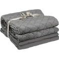 thumbnail image 2 of Safdie & Co. 48x72" Solid Microfiber Weighted Blanket in Gray, 2 of 3