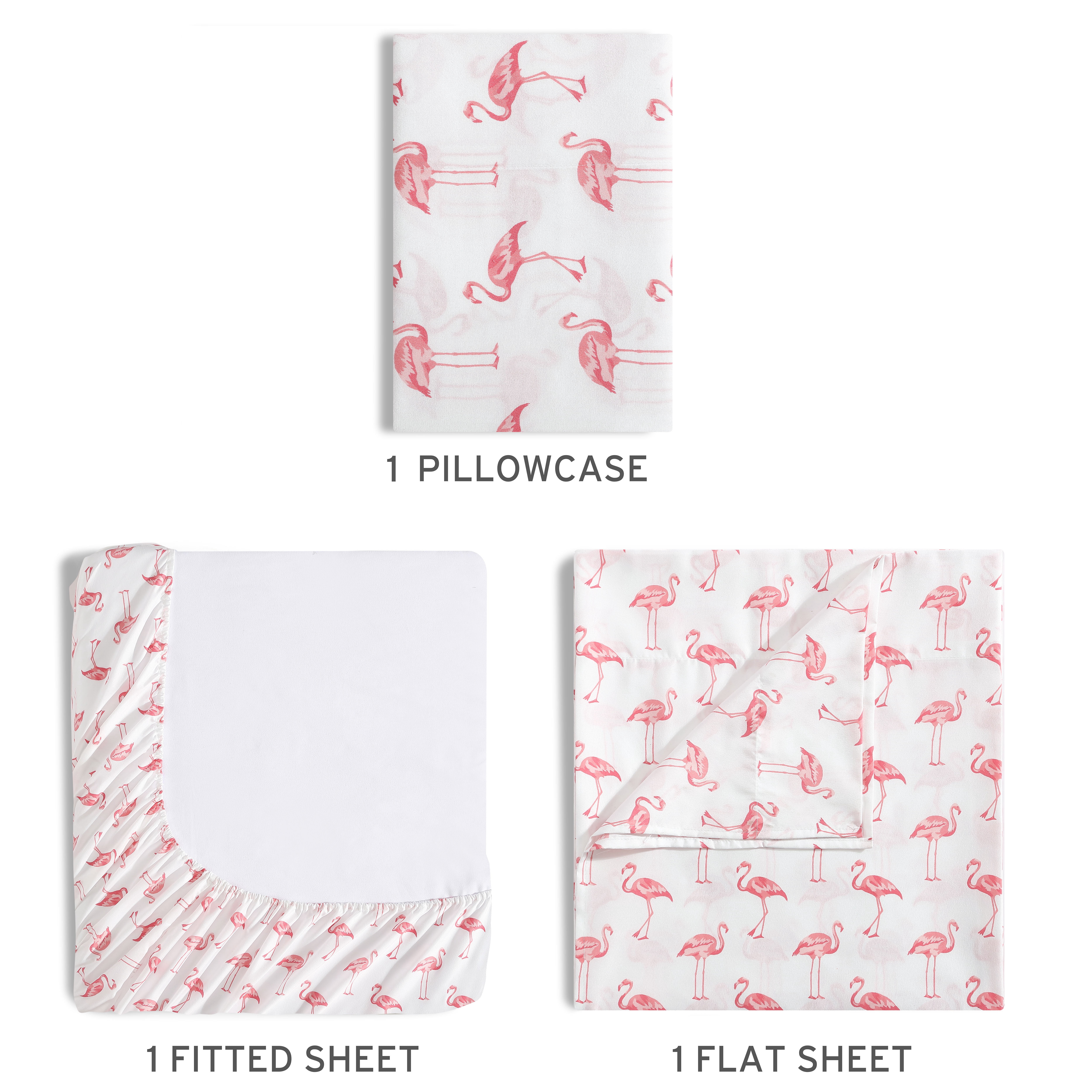 Beatrice Home Fashions Coastal Print Microfiber 3PC Sheet Set Twin Headed South