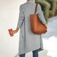 thumbnail image 5 of NSLGXD Knee Length Sweater Cardigans for Women Long Sleeve Knitwear Winter Turn-Down Collar Coat Jackets, 5 of 7